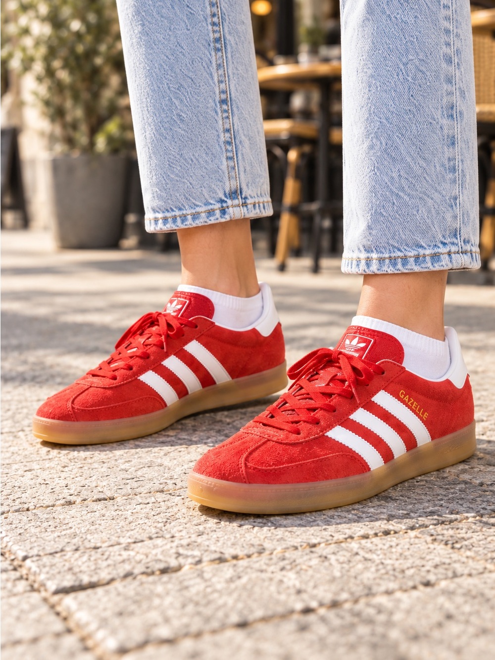 Adidas Gazelle Indoor Red Suede Sneakers – Women’s 8 – NWT With Box
